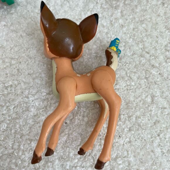 6 Vintage Classic Disney Figures 80s 90s 3 Dwarves Dalmatian Cruella Bambi - Picture 8 of 10